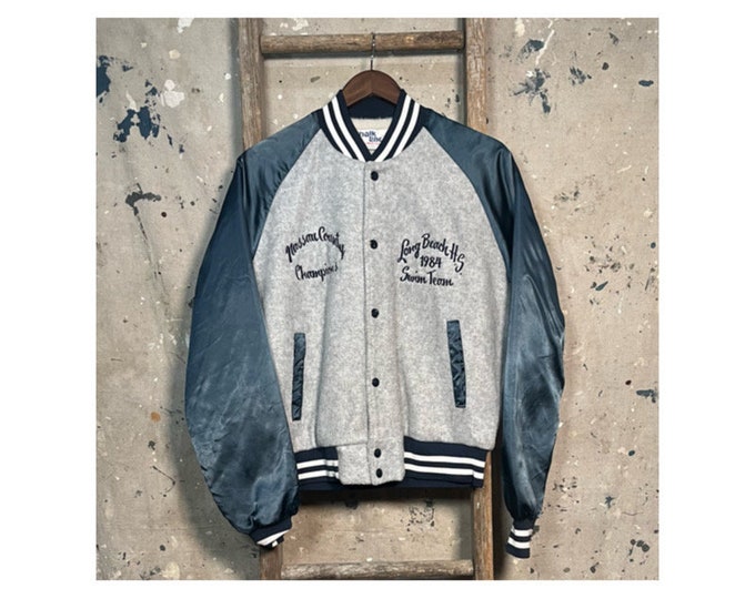 Fleece '80s Chalk Line Letterman Jacket Varsity
