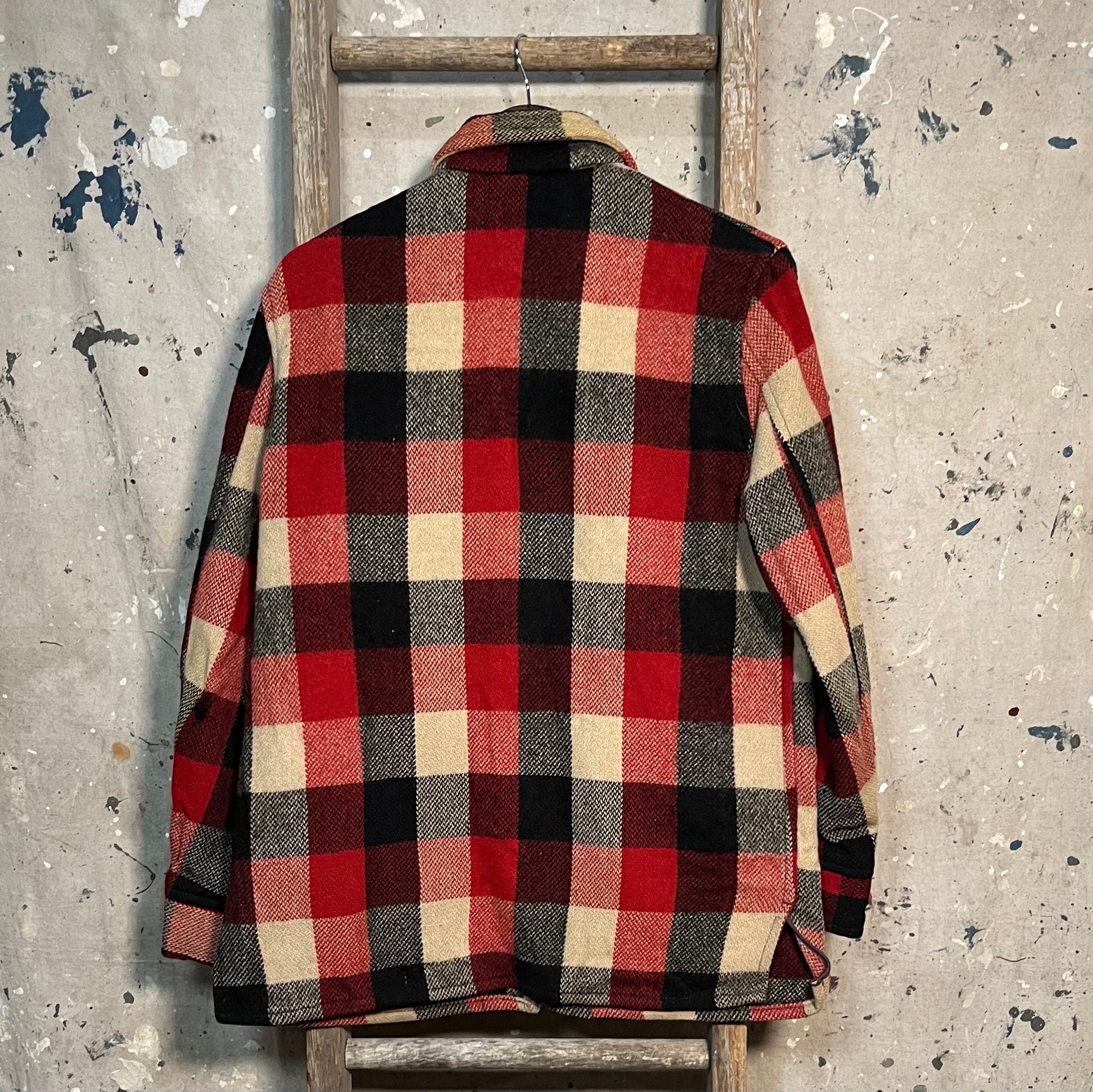 1950s Wool Shirt Jacket Buffalo Plaid 1950s Wool Shirt Jacket Buffalo Plaid