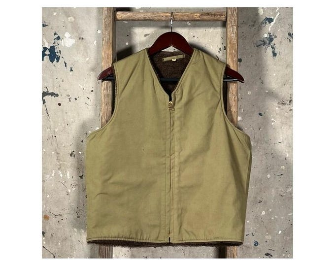 1940s Alpaca Lined Fur Vest WW2