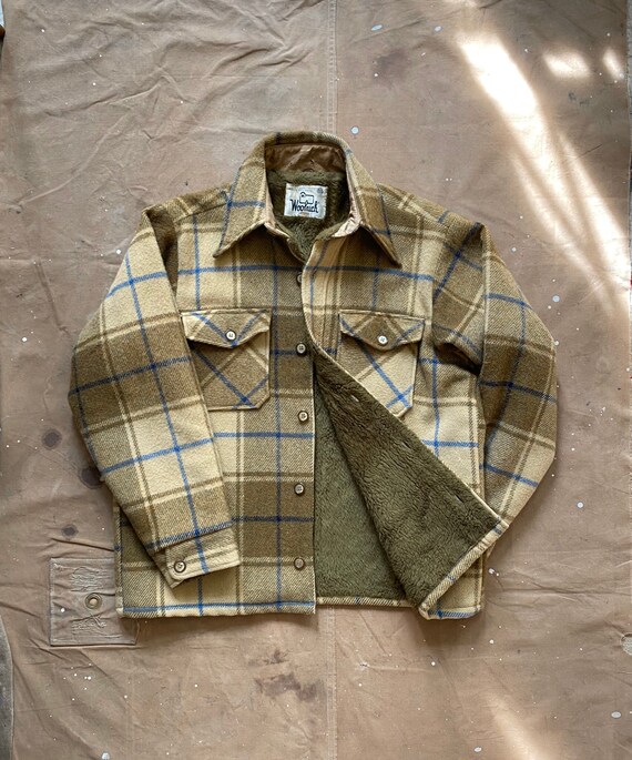 70s Woolrich sherpa Lined Shirt Jacket