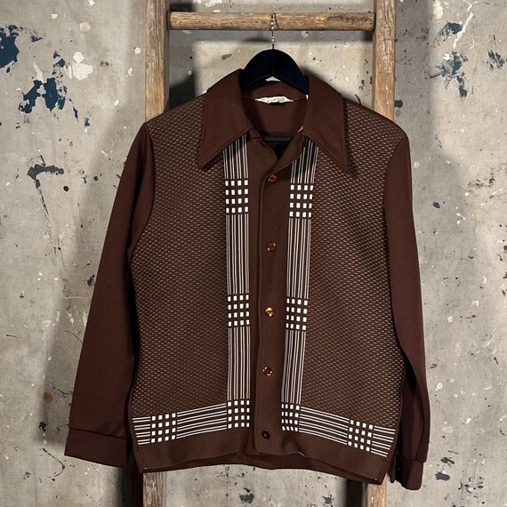 Rockabilly ‘60s Patterned Button Down Shirt by Ga… - image 3