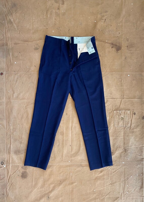 パンツ 70s wool slacks pants W34 made in USA 70s Woolrich Wool Pants Button Fly 34x34 NOS * - Etsy