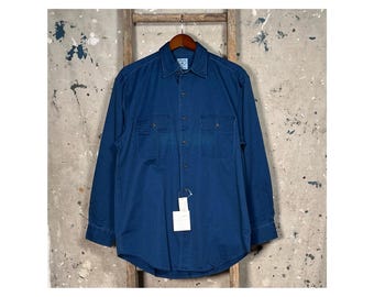 Brooks Brothers Herringbone Twill Indigo Dye Shirt Deadstock