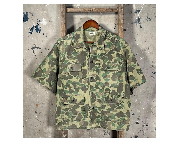 1950s Duck Camouflage Shirt 13 Star