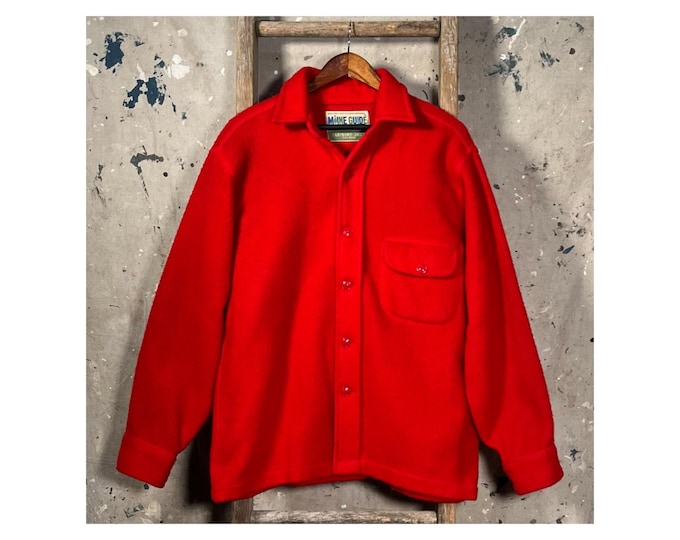 1960s Maine Guide Wool Shirt Jacket