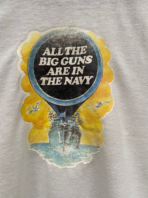 Big Guns '70s Navy T-shirt - image 6