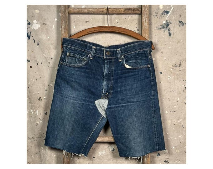 Big E ‘60s Levi's 517 Cut Off Shorts Dark Wash