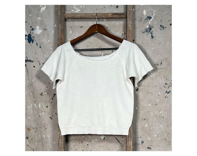 1970s Cut off Crewneck sweatshirt