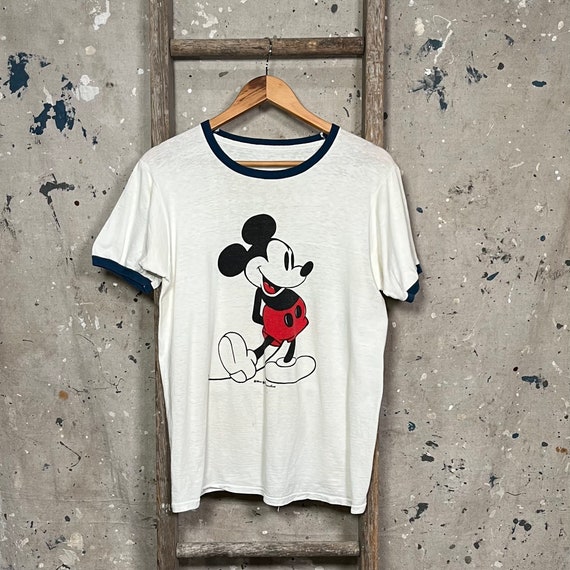 1970s Mickey Mouse Ringer Tee - image 1