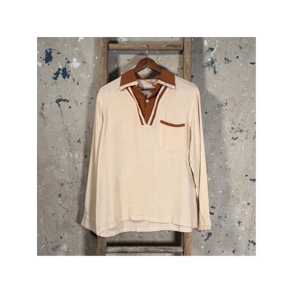 El Rancho 1940s Pullover Loop Collar Shirt