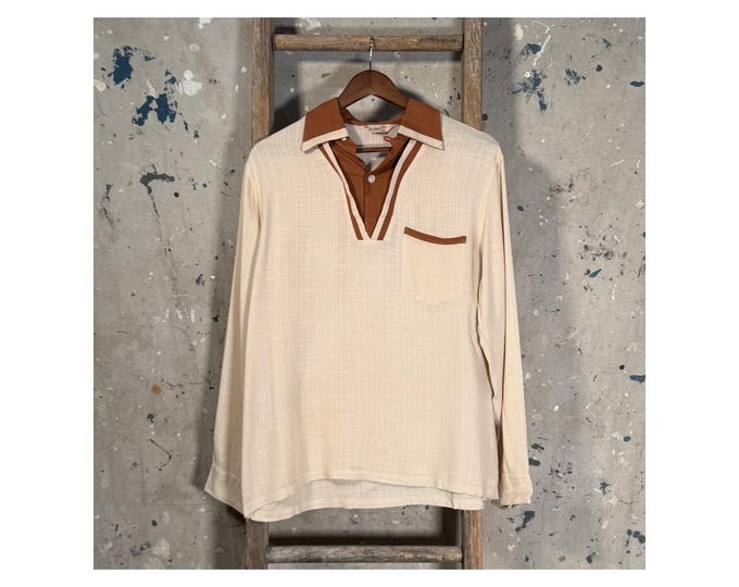 El Rancho 1940s Pullover Loop Collar Shirt