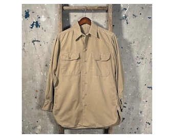 WWII 1940s Khaki Shirt