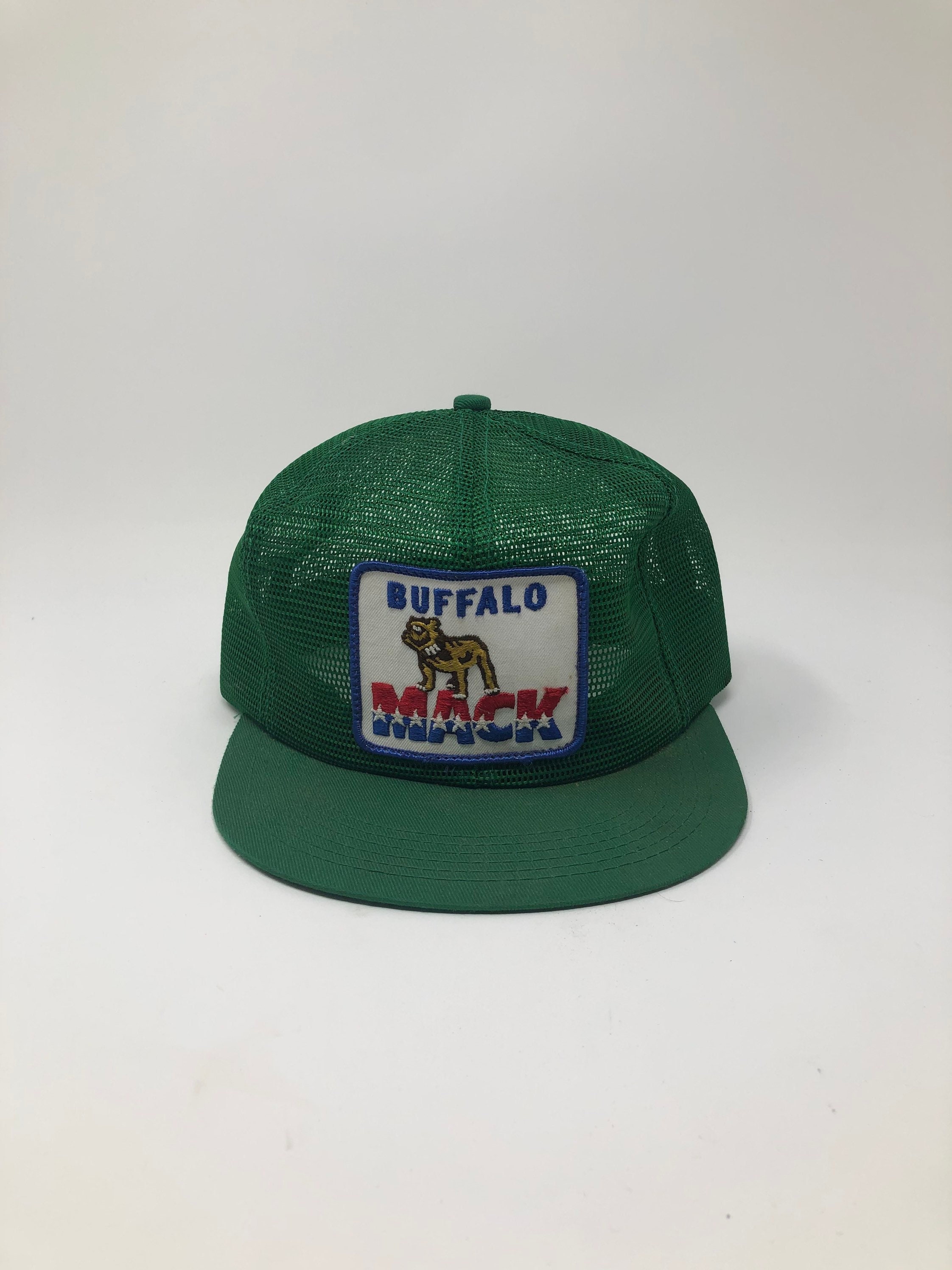 Mack Trucks 緑のキャップ　80s USA製 Mack Green Slouch Retro Logo Cap - Mack Trucks