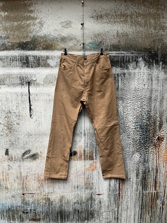 1970s Levi's Khaki Jeans 34 Waist - image 2