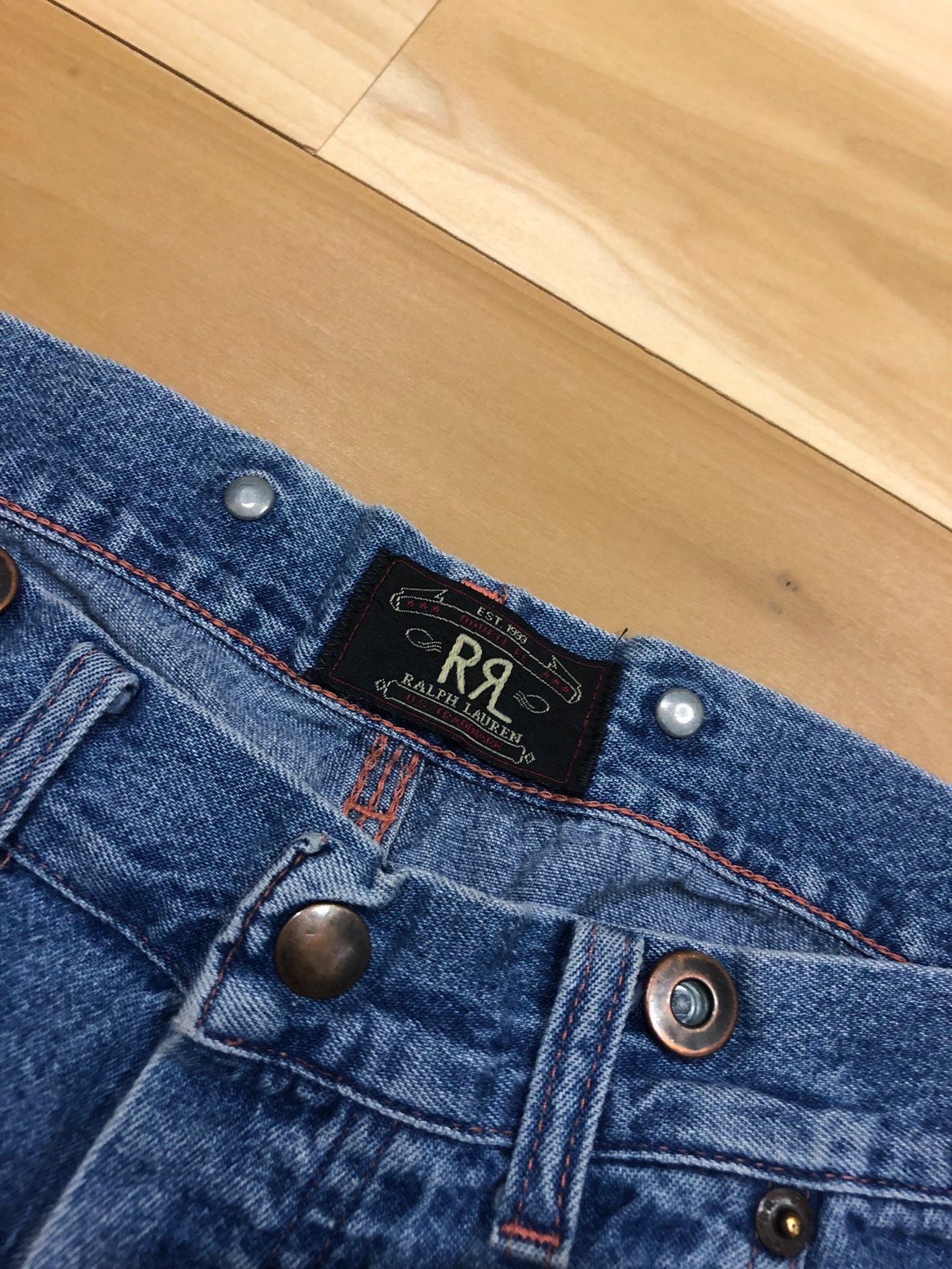 RRL Buckle Back Jeans Dungarees 28 waist