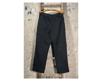 Black Work Trousers Cotton Twill 32 waist