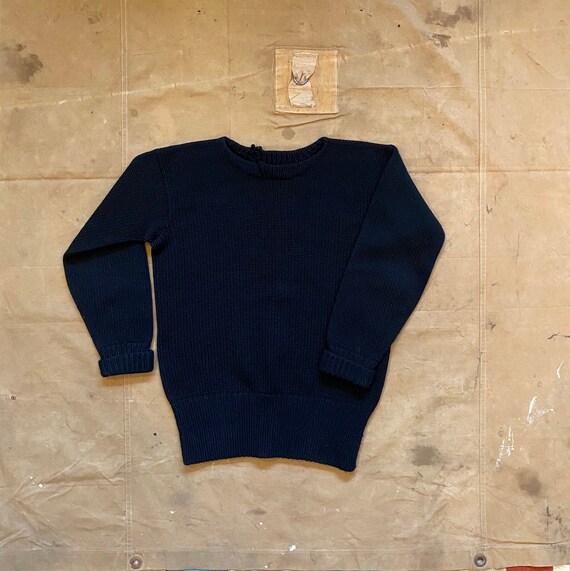 40s Black Wool Sweater