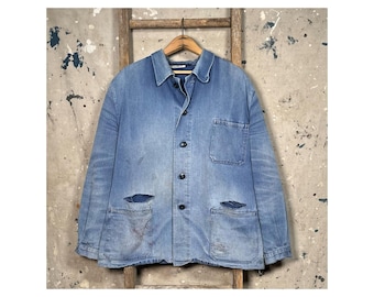Thrashed Herringbone Twill Chore Jacket