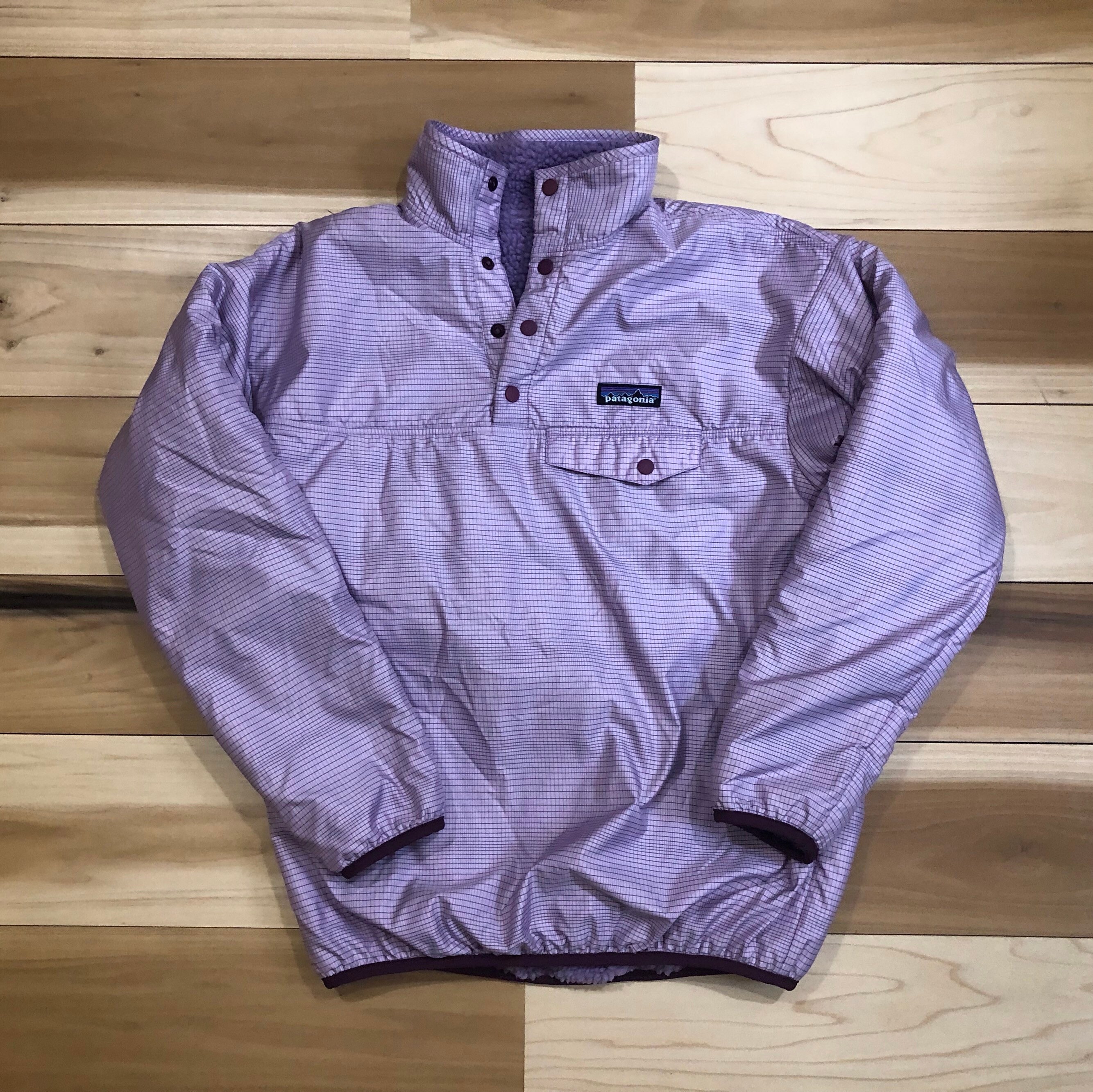 Reversible 90s Patagonia Snap T Made in USA Deep pile