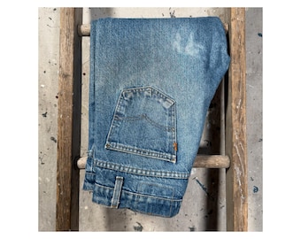 1980s Levi's 505 Jeans Orange Tab 32 Waist