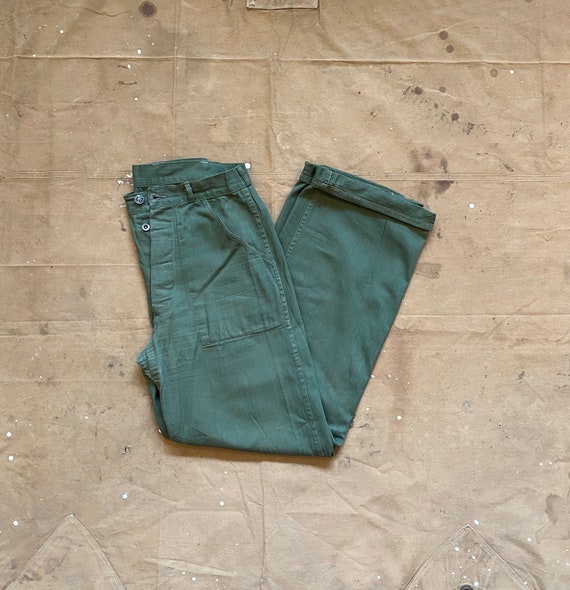 1940s HBT Trousers 13 Star Gusset WWII