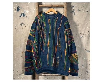 COOGI Blues '90s Multicolor Knit Sweater