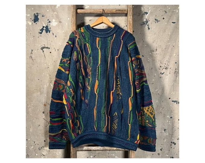 COOGI Blues '90s Multicolor Knit Sweater