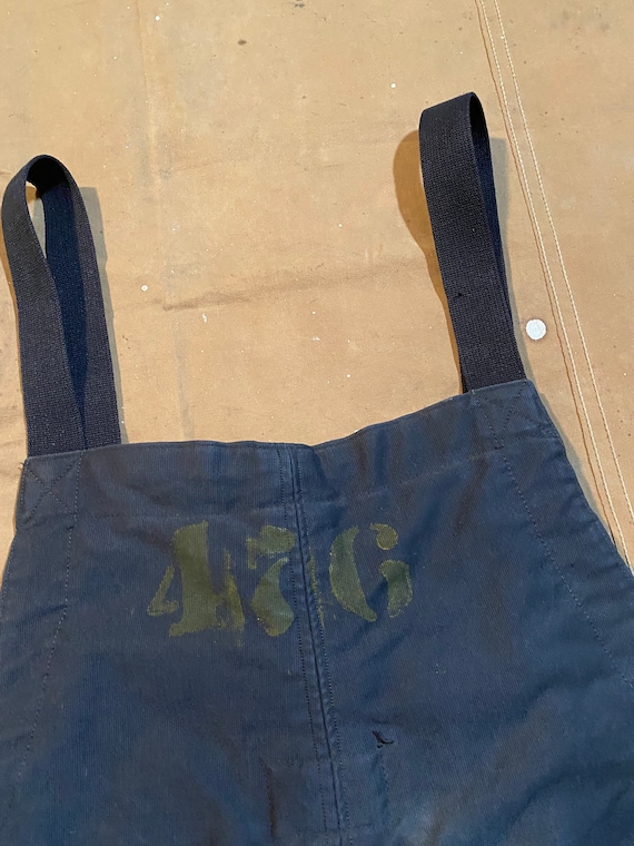 STENCIL LETTERED OVERALLS [BEIGE] main image 0