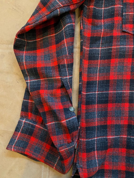 50s Pendleton Shirt 100% Virgin Wool - image 5