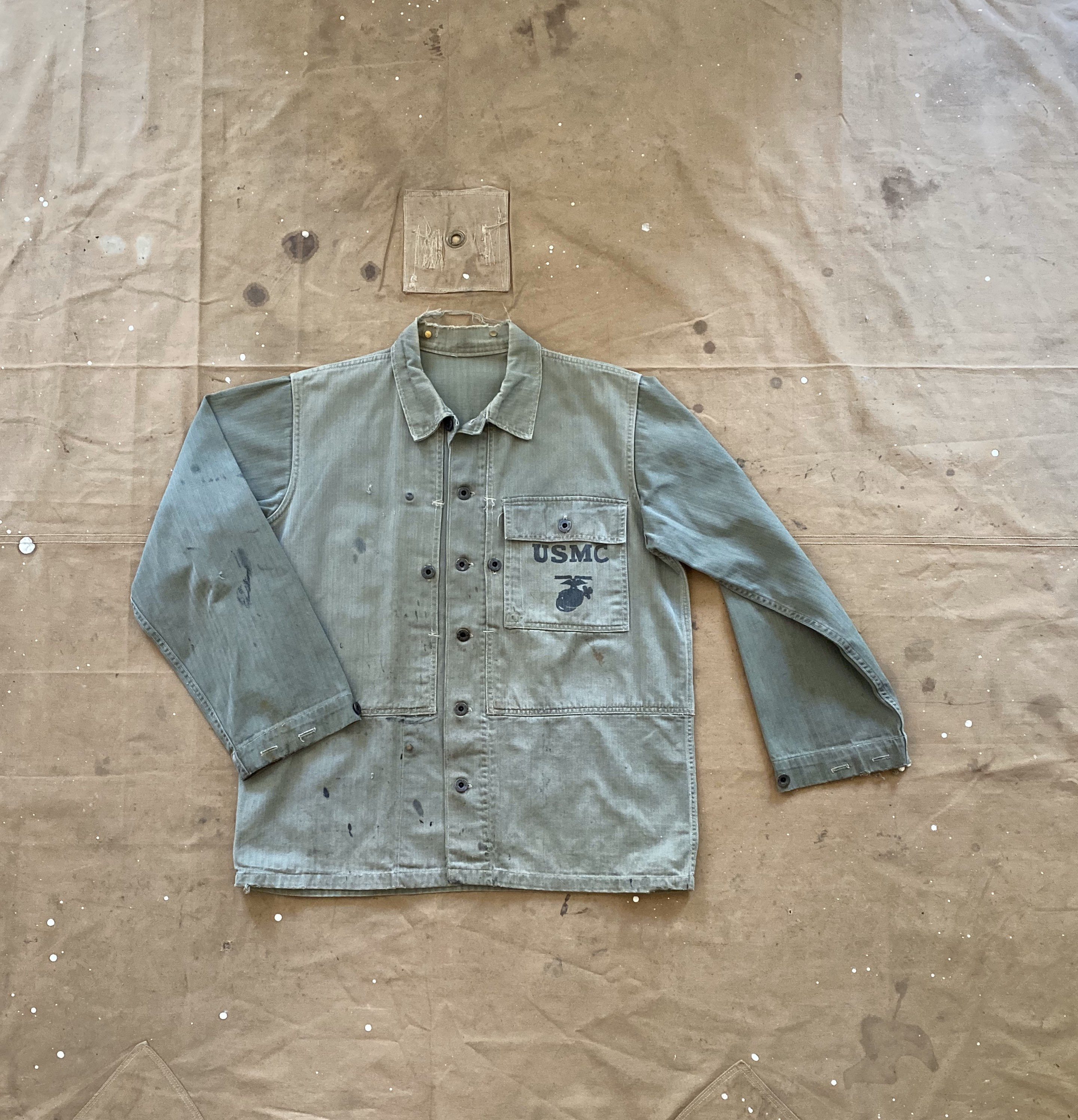 P44 '40s Utility Jacket USMC stencil HBT