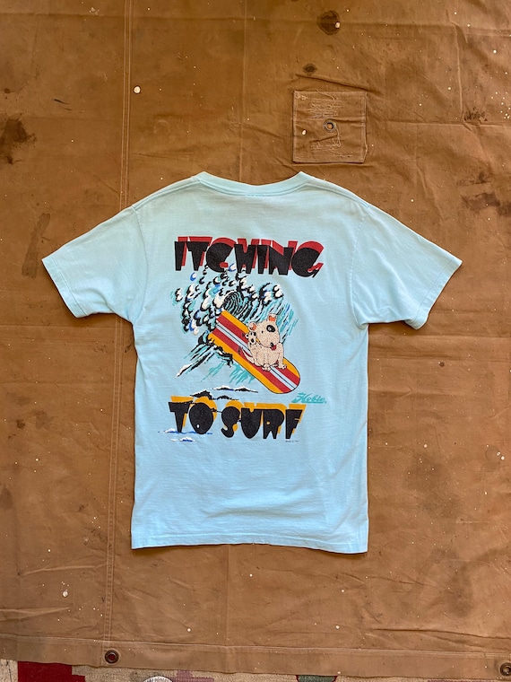 80s Hobie Surf T-shirt Itching to Surf - Etsy