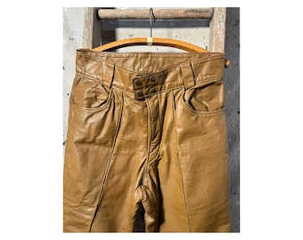 1970s Harley Davidson Leather Pants