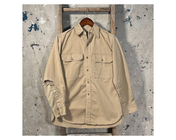 Painty WWII '40s Khaki Shirt