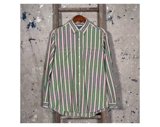 Chinstrap 1990s Ralph Lauren Striped Shirt