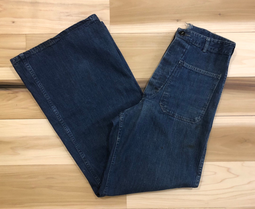 1940s USN Dungarees WWII Denim Trousers Stencil 28 Waist - Etsy 1940s USN Dungarees WWII Denim Trousers Stencil 28 Waist - Etsy