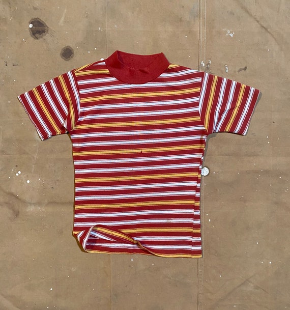 Kids '60s Border Stripe T-shirt - Etsy