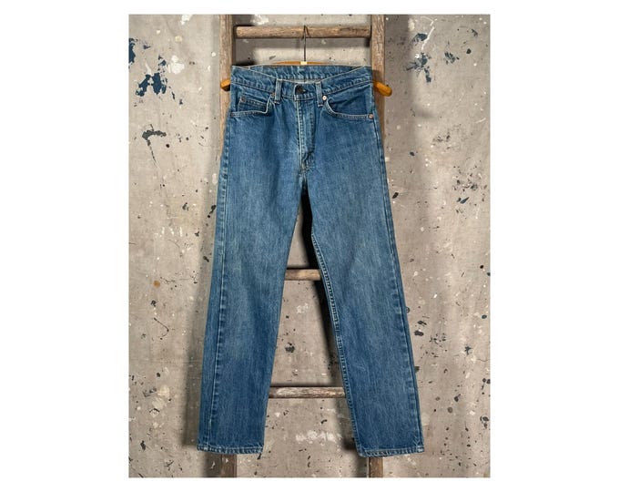 1980s Levi's 505 0217 Jeans Orange tab
