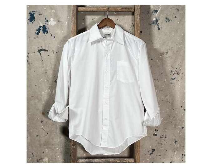 1960s White Button Down by Unexcelled