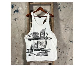 Distressed '90s Illustration Tank Top