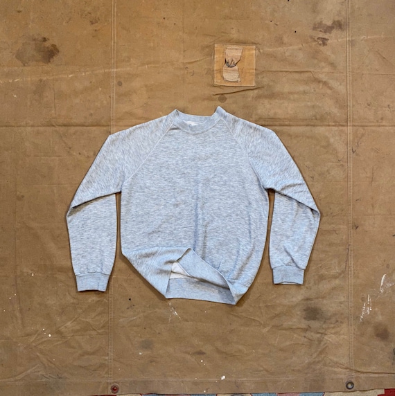 70s Sweatshirt Sportswear Heather Gray tri blend