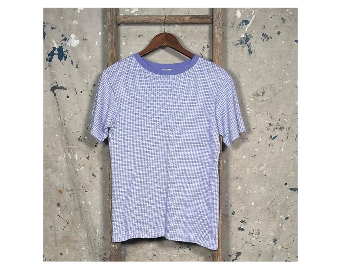 Purple Pattern '60s Knit T-Shirt