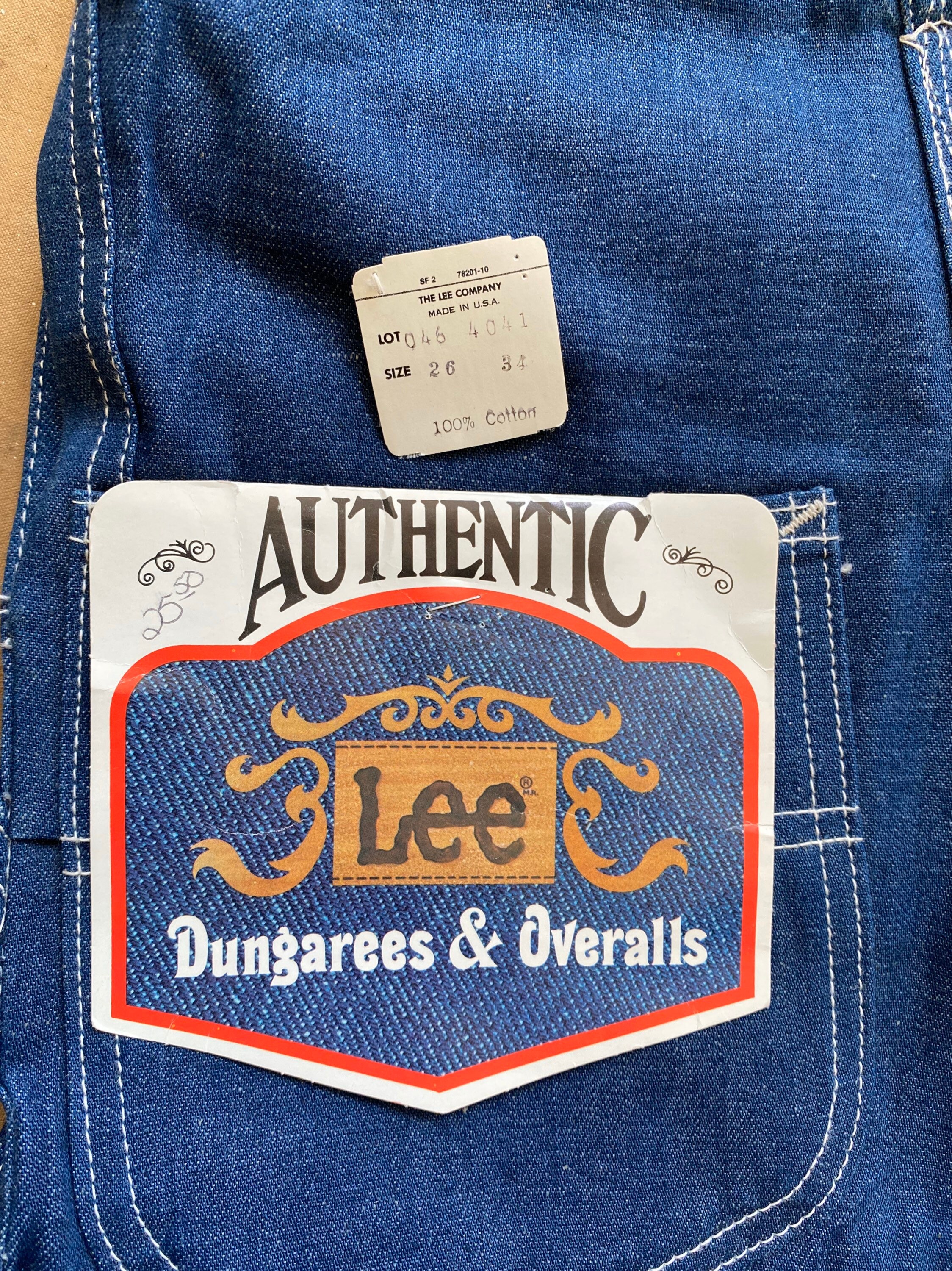 Lee Overalls 26 waist Deadstock