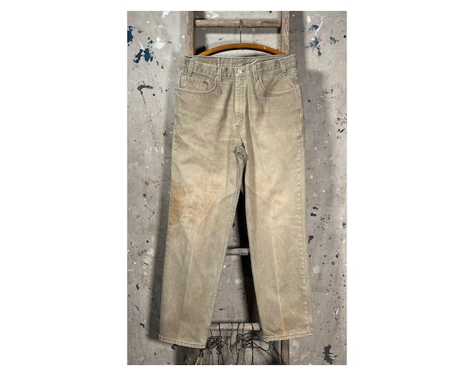1980s Levi's 505 Jeans Orange Tab 36 Waist