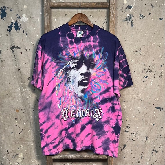 Jimi Hendrix '90s Tie Dye T-shirt *Deadstock - image 7