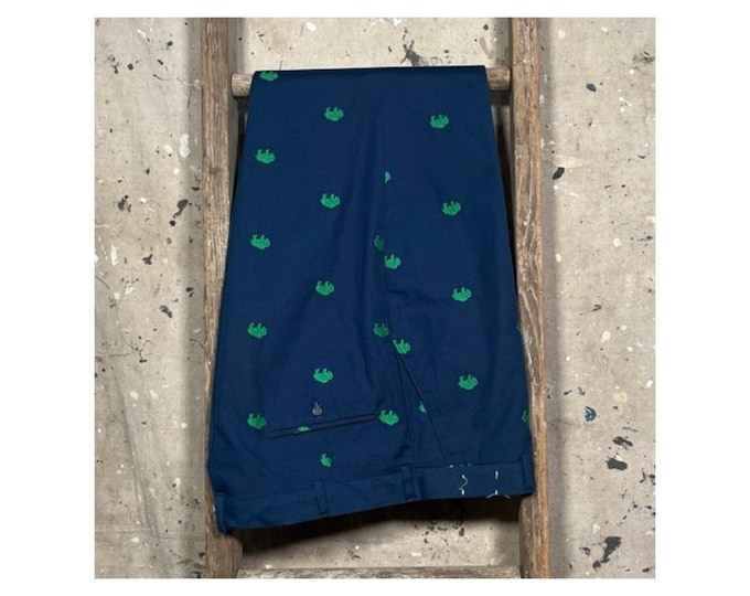 1970s / 80s Buffalo Embroidered Trousers Jenss 36 waist