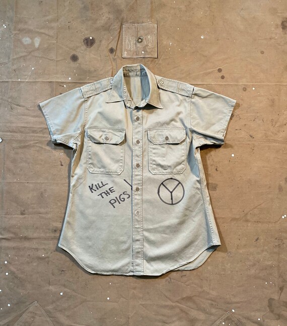 Hand Drawn ‘70s Shirt Out of Vietnam - image 2