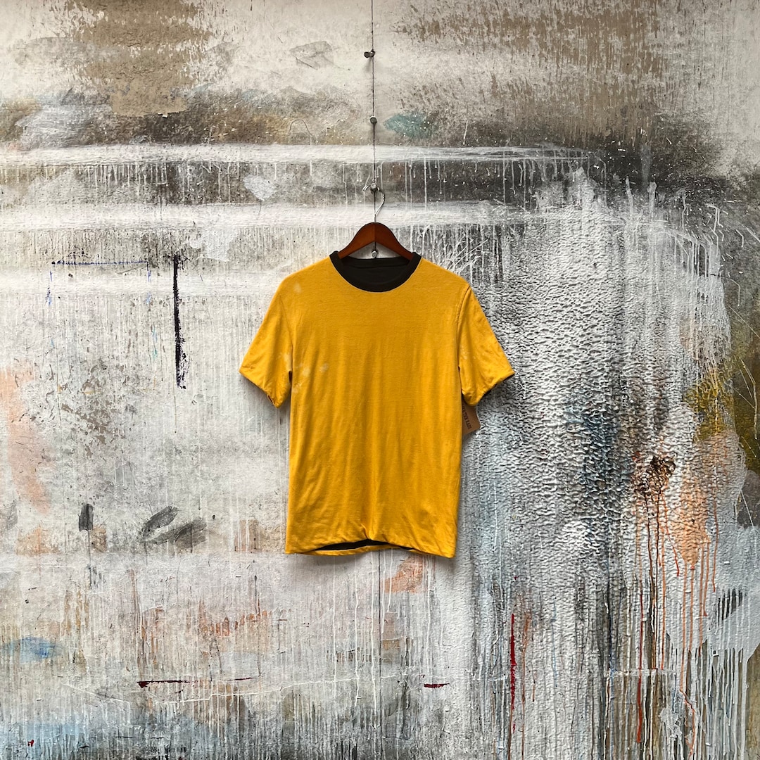 7080 Yellow Crew Neck T-Shirt