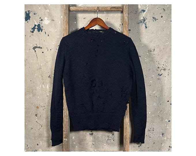 Extremely Thrashed 1940s  / 50s Sweater