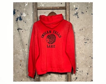 1970s Indian lake Falls Sun faded Sweatshirt