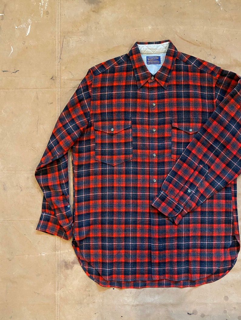 50s Pendleton Shirt 100% Virgin Wool image 3